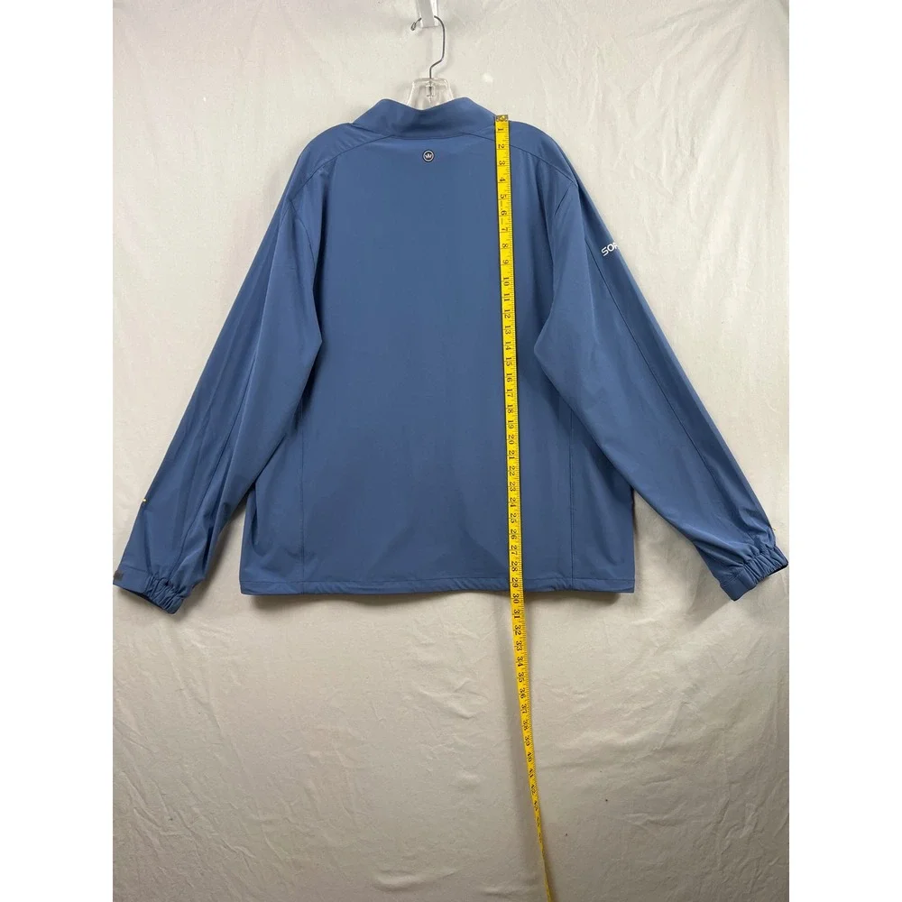 Peter Millar Crown Crafted Jacket Men XXL Blue Performance Full Zip Co Logo